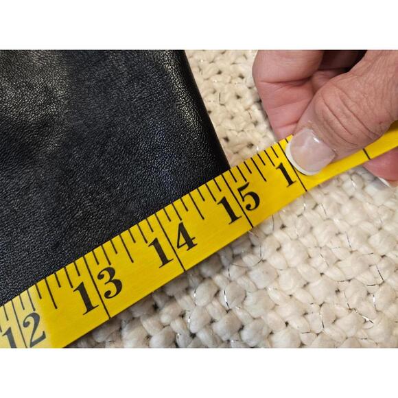 Molly Green Cropped Leather Color Block Top - Picture 7 of 7